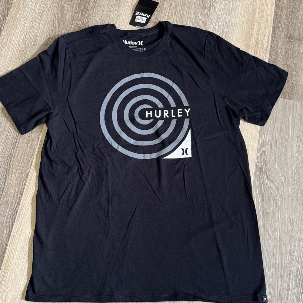 🆕 Hurley Men’s Black Tshirt, Size Large